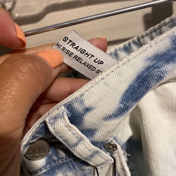 ZGY Denim Straight Up Hi Rise Acid Wash Jeans - Size 26 Nwt - Picture 8 of 10